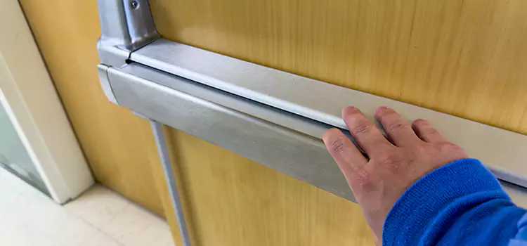 Installing a Push Bar on a Door Fontana